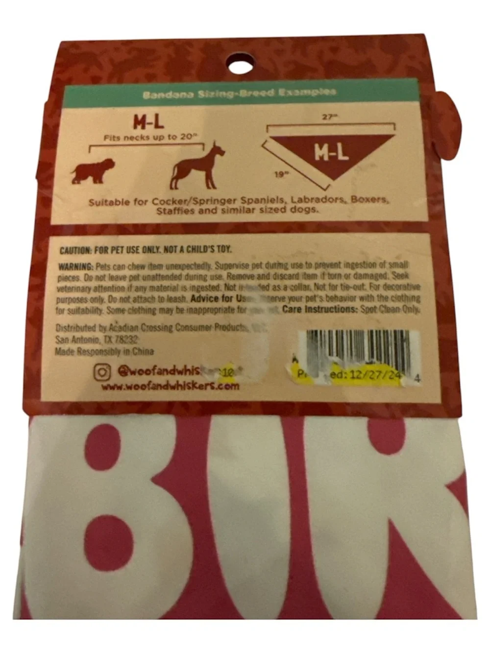 Woof & Whiskers Pink 